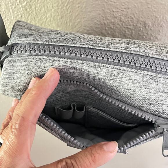 Dagne Dover Micah Neoprene Crossbody Bag in heather gray - Picture 5 of 11